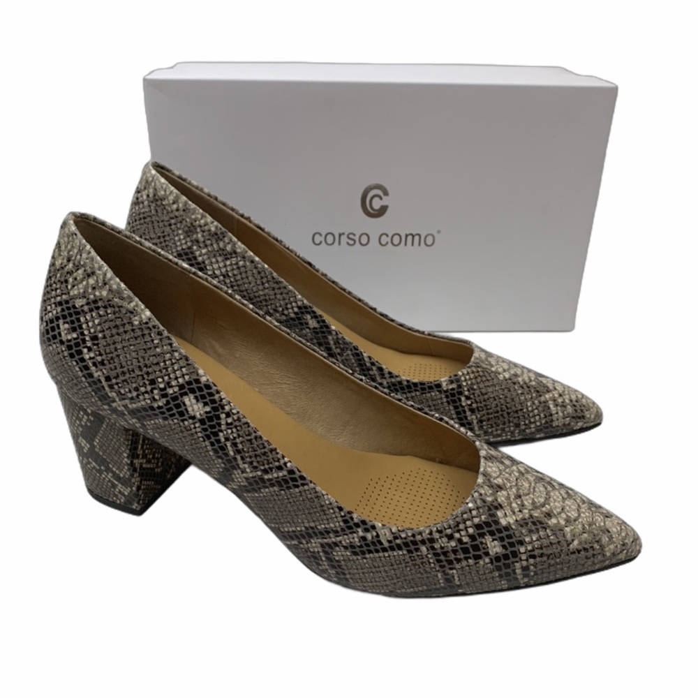 Corso Como Ryhanna Pythonius Block Heel Pumps 11